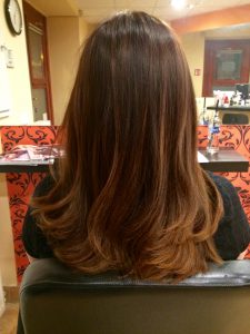 OPEN Hair & Beauty shatush festett haj Barcza Maximiliántól